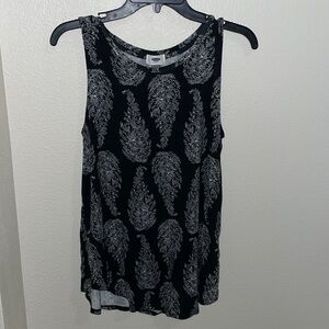 Old navy black and white tank top